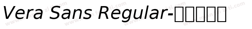 Vera Sans Regular字体转换